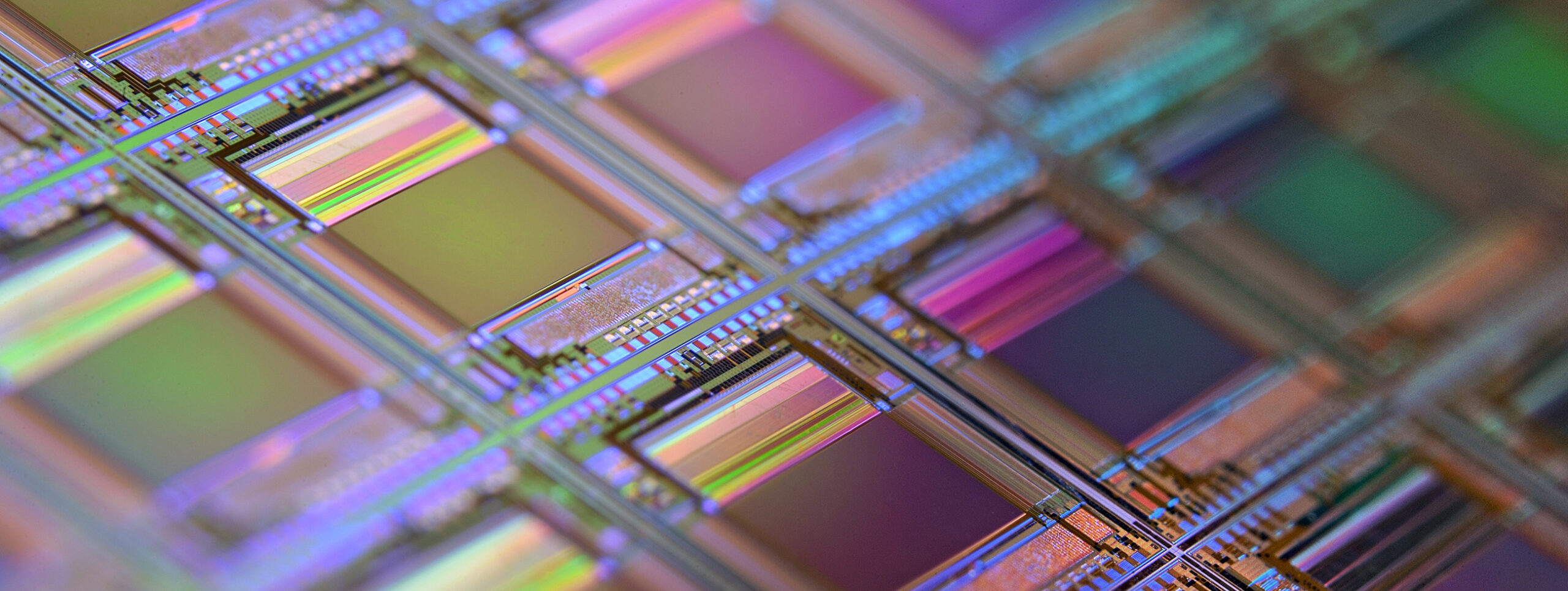 Photo of colorful semiconductors